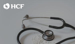 HCF Logo with stethoscope